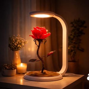 ĐÈN NGỦ HOA HỒNG 3D LED